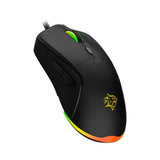 Porodo Gaming Wired Mouse DPI 7200 with RGB Light - Black Marhaba International