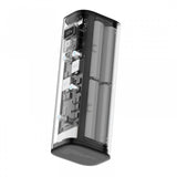 باور بانك من سلسلة Crystalline من Powerology بسعة 24000 مللي أمبير في الساعة PD 100 وات - رمادي غامق