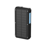 Powerology 20000mAh Solar Wireless Charging Power Bank - Black