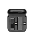 Powerology MFI Dual Connector Wireless Lavalier Microphone x1 Mic 1000mAh - Black Marhaba International