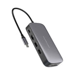 Powerology 512GB USB-C Hub & SSD Drive All-in-one Connectivity & Storage PD 100W - Gray Marhaba International
