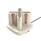 Porodo 4 in 1 Power Bank Station 10000mAh with Lightning Cable and Type-C Cable with LED Displa Marhaba International
