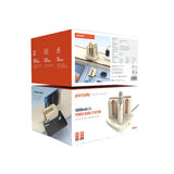 Porodo 4 in 1 Power Bank Station 10000mAh with Lightning Cable and Type-C Cable with LED Displa Marhaba International