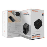 Porodo 4 AC Universal Power Block - Black Marhaba International