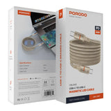 Porodo 60W Type-C to Type-C Magnetic Braided Cable