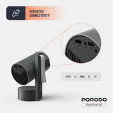Porodo Full HD Smart Projector - Gray