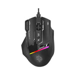 Porodo Gaming 8D RGB Wired Mouse DPI 7200 - Black Marhaba International