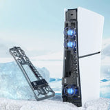 Porodo Gaming PS5 Slim - AI Smart Rapid Cooling Fan - Black