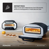 Porodo Lifestyle 12'' Indoor Electric Pizza Maker - Black Marhaba International