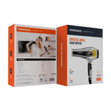Porodo Lifestyle Crystal Shell Hair Dryer - Black Marhaba International