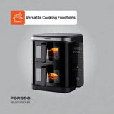Porodo Lifestyle Double Stack Air Fryer with 12 Presets - Black Marhaba International