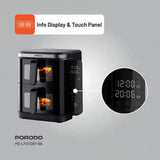 Porodo Lifestyle Double Stack Air Fryer with 12 Presets - Black Marhaba International