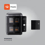 Porodo Lifestyle Double Stack Air Fryer with 12 Presets - Black Marhaba International