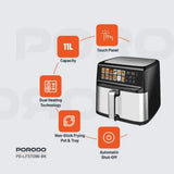 Porodo Lifestyle Large Capacity Air Fryer - Black Marhaba International