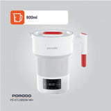 Porodo Lifestyle Portable Folding Electric Kettle - White