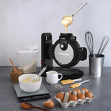 Porodo Lifestyle Vertical Waffle Maker - Black