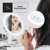 Porodo lifestyle Led Illuminated Mirror - White/Rose Gold Marhaba International