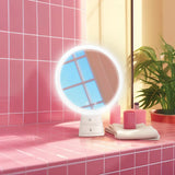 Porodo lifestyle Led Illuminated Mirror - White/Rose Gold Marhaba International
