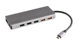 Powerology 12 in 1 USB-C Hub HDMI Type-C 100W PD Ethernet VGA USB SD MicroSD 3.5AUX - Dark Marhaba International