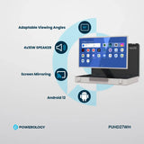 Powerology 27" Android Briefcase Display - White