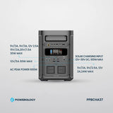 Powerology 300W Portable Generator Integrated Hi-Fi Sound System - Black Marhaba International