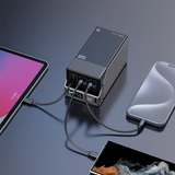 Powerology 50000mAh Power Bank 65W 3×PD Type-C and 3×USB-A - Black