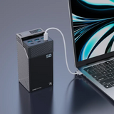 Powerology 50000mAh Power Bank 65W 3×PD Type-C and 3×USB-A - Black Marhaba International
