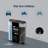 Powerology 8800mAh Jump Start Air Compressor - Transparent Marhaba International