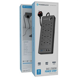 Powerology 8AC 2990W Power Strip PD 20W - Black Marhaba International