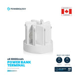 Powerology 8in1 Station 10000mAh PD 120W QC Wireless Power Bank Marhaba International