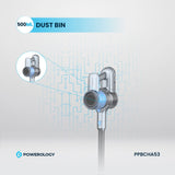 Powerology Cordless Stick Vacuum Cleaner with Detachable Battery - Dark Grey