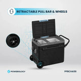 Powerology Dual Compartment Smart Fridge and Freezer 60L - Gray Marhaba International