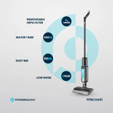 Powerology Dual Design - Cordless Vacuum & Mop - Black Marhaba International