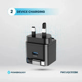 Powerology Dual Output | Retractable GaN Charger Marhaba International