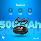 Powerology ENC TWS Air Conduction Earbuds and Charging Case with Display 40mAh8 - Black Marhaba International