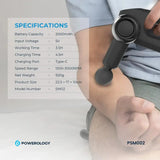 Powerology Full-Body Massage Gun - Black Marhaba International