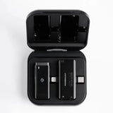 Powerology MFI Dual Connector Wireless Lavalier Microphone x1 Mic 1000mAh - Black Marhaba International