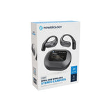 Powerology Air Conduction ENC TWS Earbuds and Charging Case with Display 60mAh - Black Marhaba International