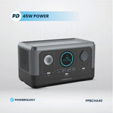 Powerology Portable Power Generator Fast Charging 76800mAh 300W - Black Marhaba International