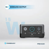 Powerology Portable Power Generator Fast Charging 76800mAh 300W - Black Marhaba International