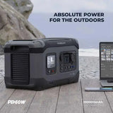 Powerology 392000mAh 1300W Portable Power Generator PD 60W - Black Marhaba International