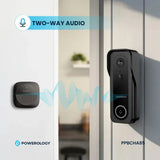 Powerology Smart Doorbell Camera - Black Marhaba International