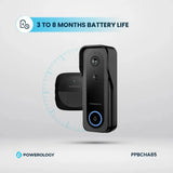 Powerology Smart Doorbell Camera - Black Marhaba International