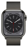 Apple Watch Series 8 GPS + Cellular, 45 mm, Graphite Stainless Steel Case with Graphite Milanese Loop Marhaba International