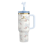 The Stanley X LoveShackFancy Holiday Quencher | 40 OZ Rosa Beaux Blue