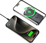Green Lion 10000mAh Milton Powerbank Compatible with MagSafe, 15W Wireless Output, Type-C Input & Output, LED Charge Indicator, Pure Cobalt Battery, Ultra-Compact, Slim & Lightweight Marhaba International