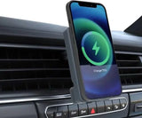 Powerology Car Mount 5000mAh Power Bank with Magnetic Wireless Charger, PD 20W, Folding Air-Vent Clip, LED Indicator, Built-In Lightning Head Cable, Lightweight & Portable Marhaba International