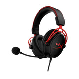 HyperX Cloud Alpha - Gaming Headset, Dual Chamber Drivers, Legendary Comfort, Aluminum Frame, Detachable Microphone, Works on PC, PS4, PS5, Xbox One/ Series X|S, Nintendo Switch and Mobile – Red Marhaba International