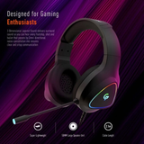 Gaming Headphone HD Sound with RGB - Black