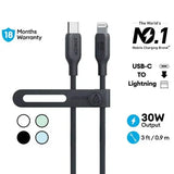 Anker 542 USB-C to Lightning 3ft Bio-Based Cable – (A80B1H11) Marhaba International